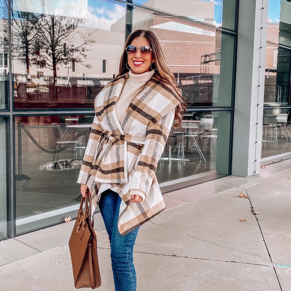 Tan Wool Blend Coat